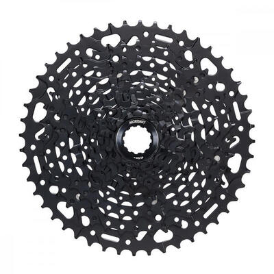 Microshift advent mx h-series speedramp hg 10-speed cassette, zwart