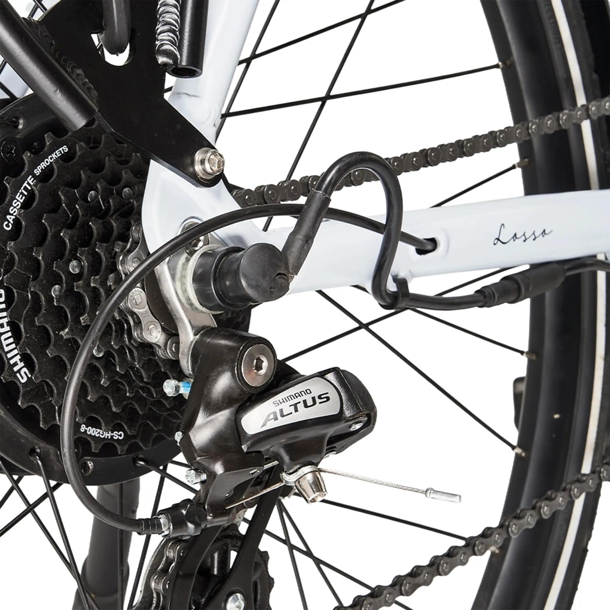 Lossø 2026 – Bicicletta elettrica urbana 36V 13Ah – Bianco avorio 2/7