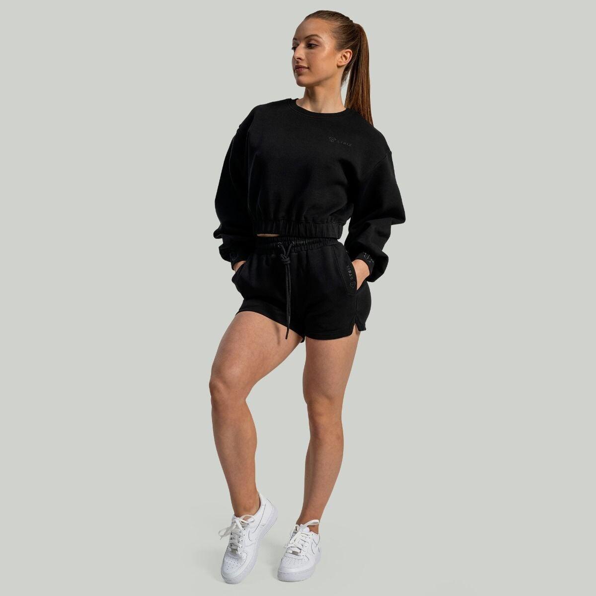 Donna palestra felpa nera Lunar 6/7