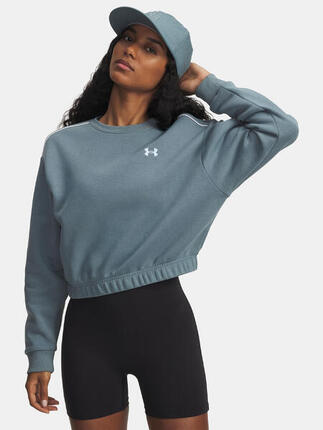 Bluza Damska Under Armour Sportowa Krótka UA Rival Fleece Piped Crew