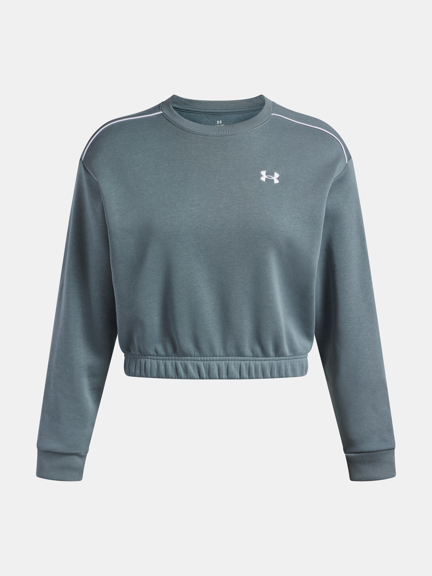 Bluza Damska Under Armour Sportowa Krótka UA Rival Fleece Piped Crew 3/5