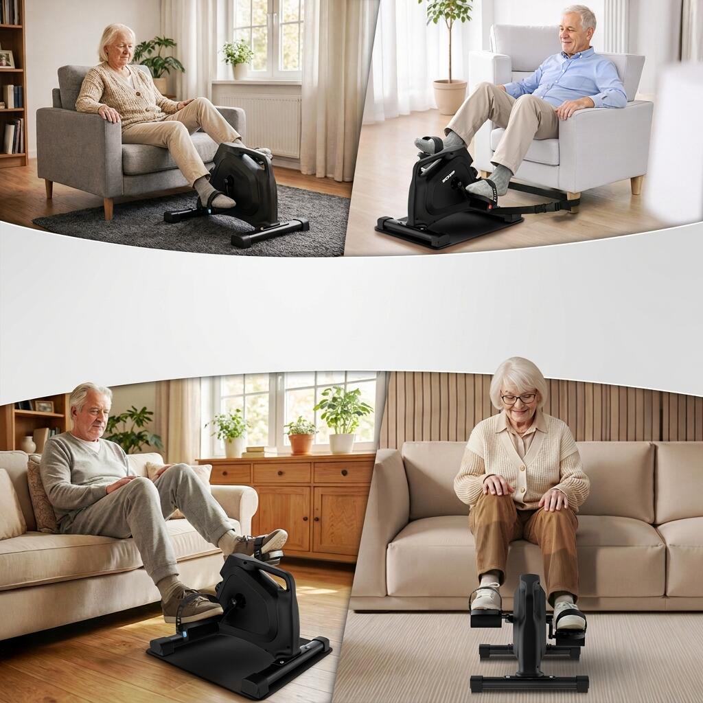 Seniorenpedalentrainer  – 8 standen, display & magneetrem thuis 7/7