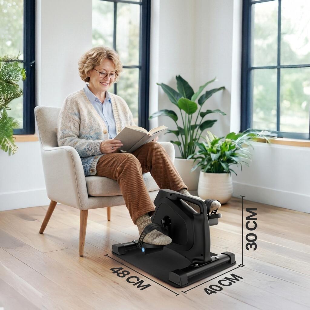 Seniorenpedalentrainer  – 8 standen, display & magneetrem thuis 6/7