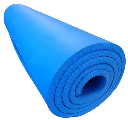 Tapis de gymnastique NBR 183x60x1,2 cm, BLEU