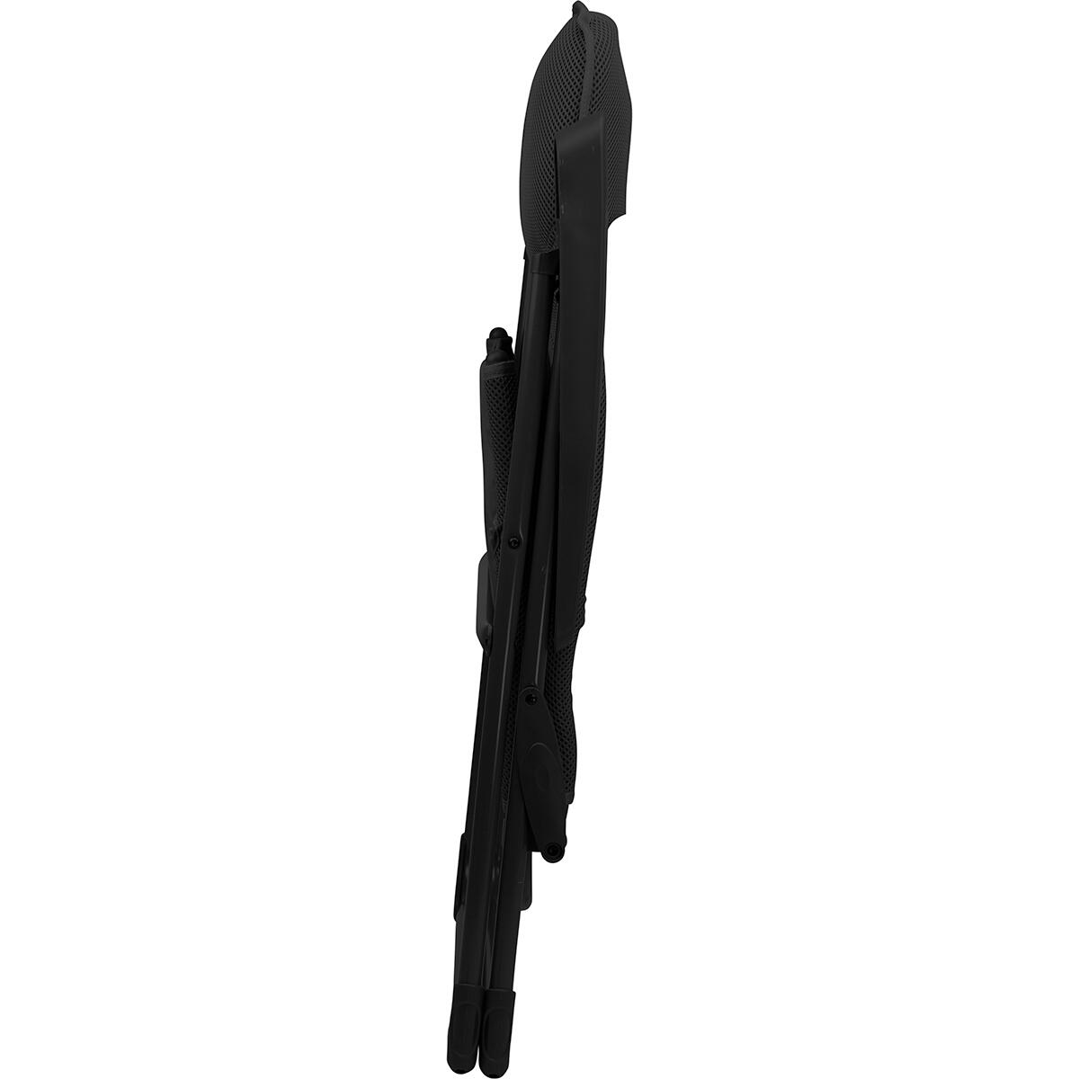 Campingstoel - opvouwbaar - 120kg draagvermogen - verstelbaar - zwart 3/5