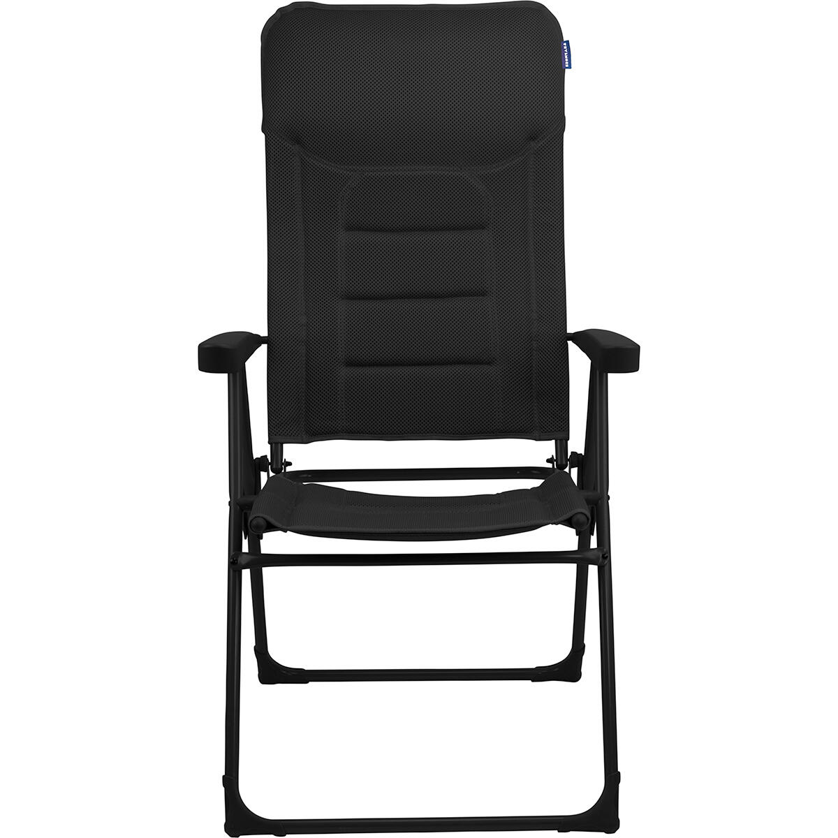 Campingstoel - opvouwbaar - 120kg draagvermogen - verstelbaar - zwart 2/5