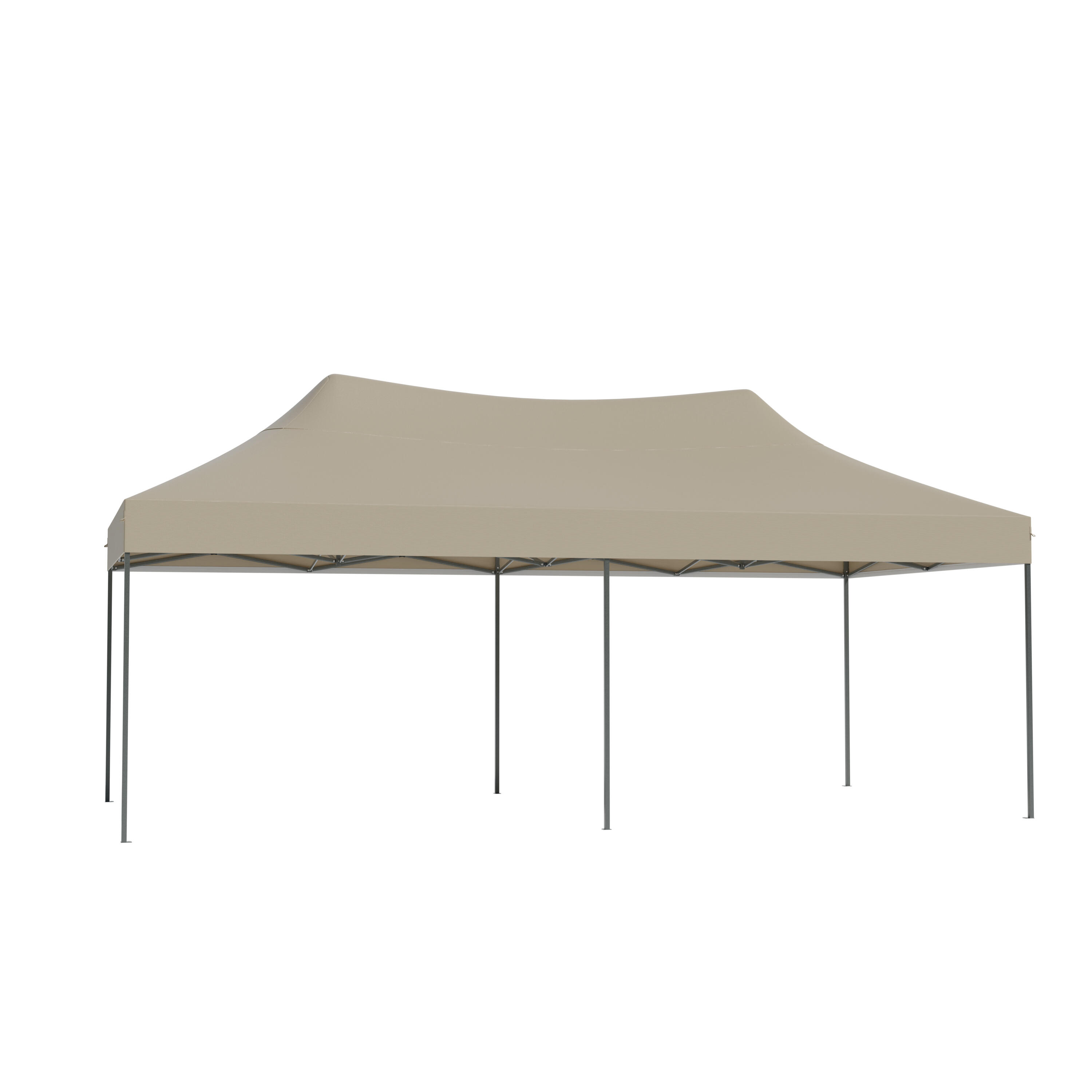 Partytent - paviljoen - 3x6 m - zijwanden - easy up - opvouwbaar - beige 4/5