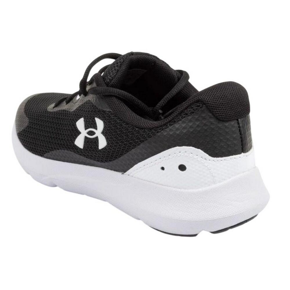 Dames Logo Trainers (Zwart, Wit) 2/4