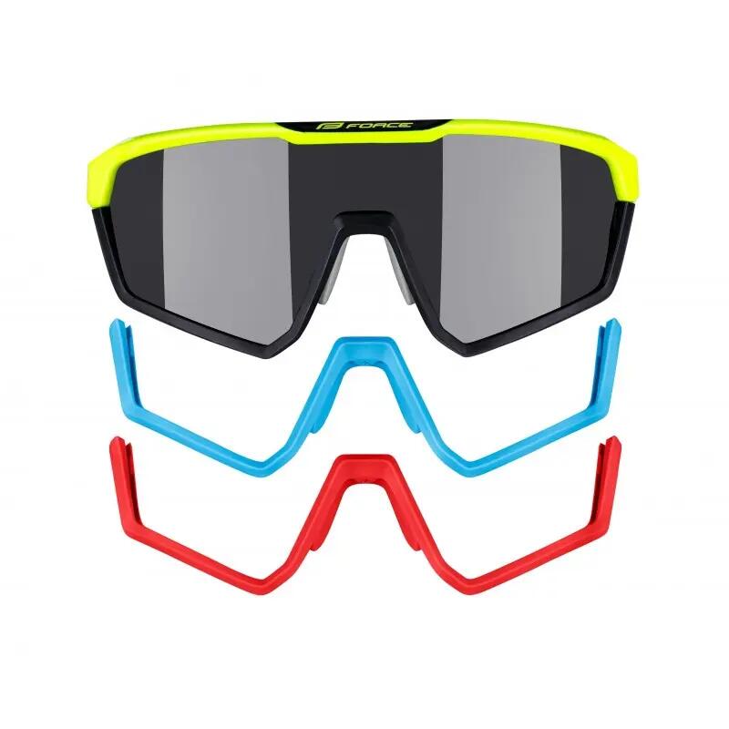 Ochelari Force Apex, lentila negru contrast, fluo/negru 3/5