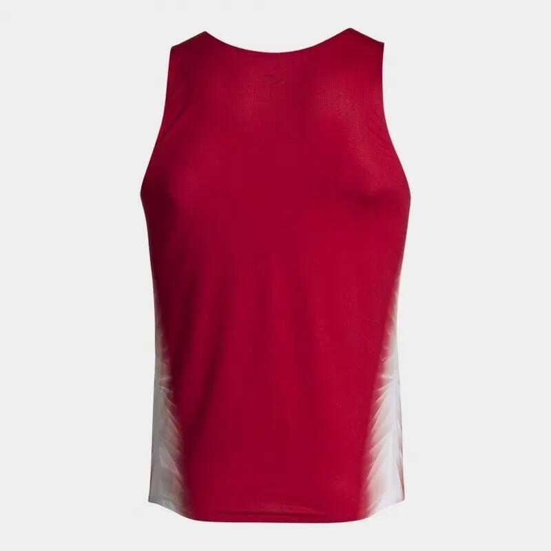 Camiseta Tirantes Running Hombre Joma Elite XI Rojo 3/4