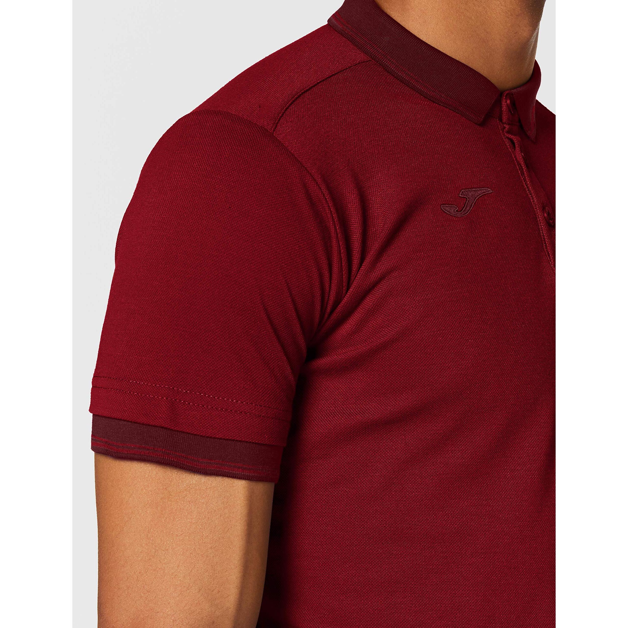 Polo Manga Corta Hombre Joma Bali II Burdeos 4/7