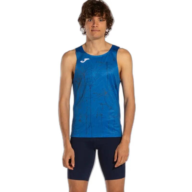 T-Shirt De Alça Running Homem Joma Elite IX Azul Royal 4/6
