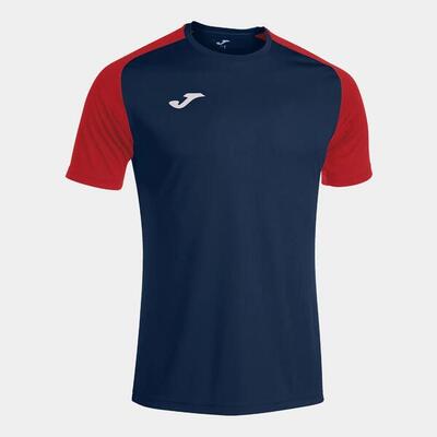 Joma academy iv - trendy t-shirt met korte mouwen in zwart en wit