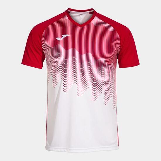 Maillot Manches Courtes Football Enfants Joma Tiger VI Blanc