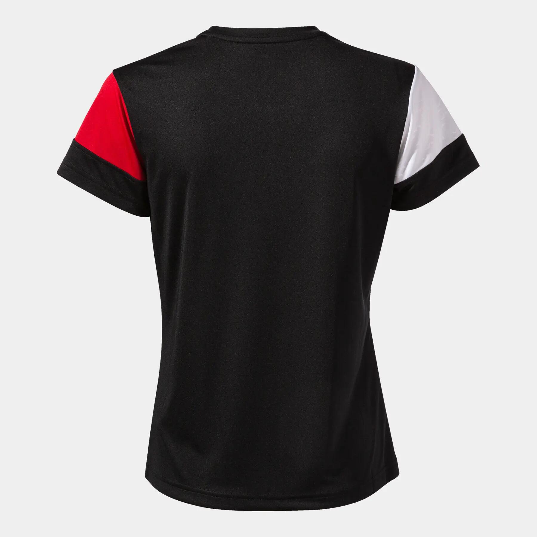 Maillot Manches Courtes Football Femme Joma Crew V Noir 2/3