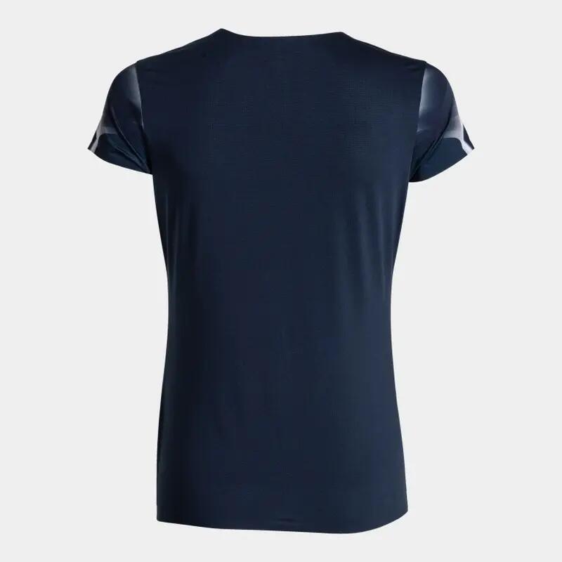 Maillot Manches Courtes Running Femme Joma Elite XI Bleu Marine 3/4