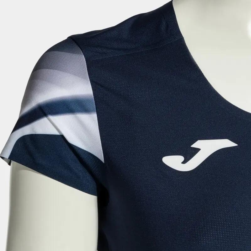 Maillot Manches Courtes Running Femme Joma Elite XI Bleu Marine 4/4