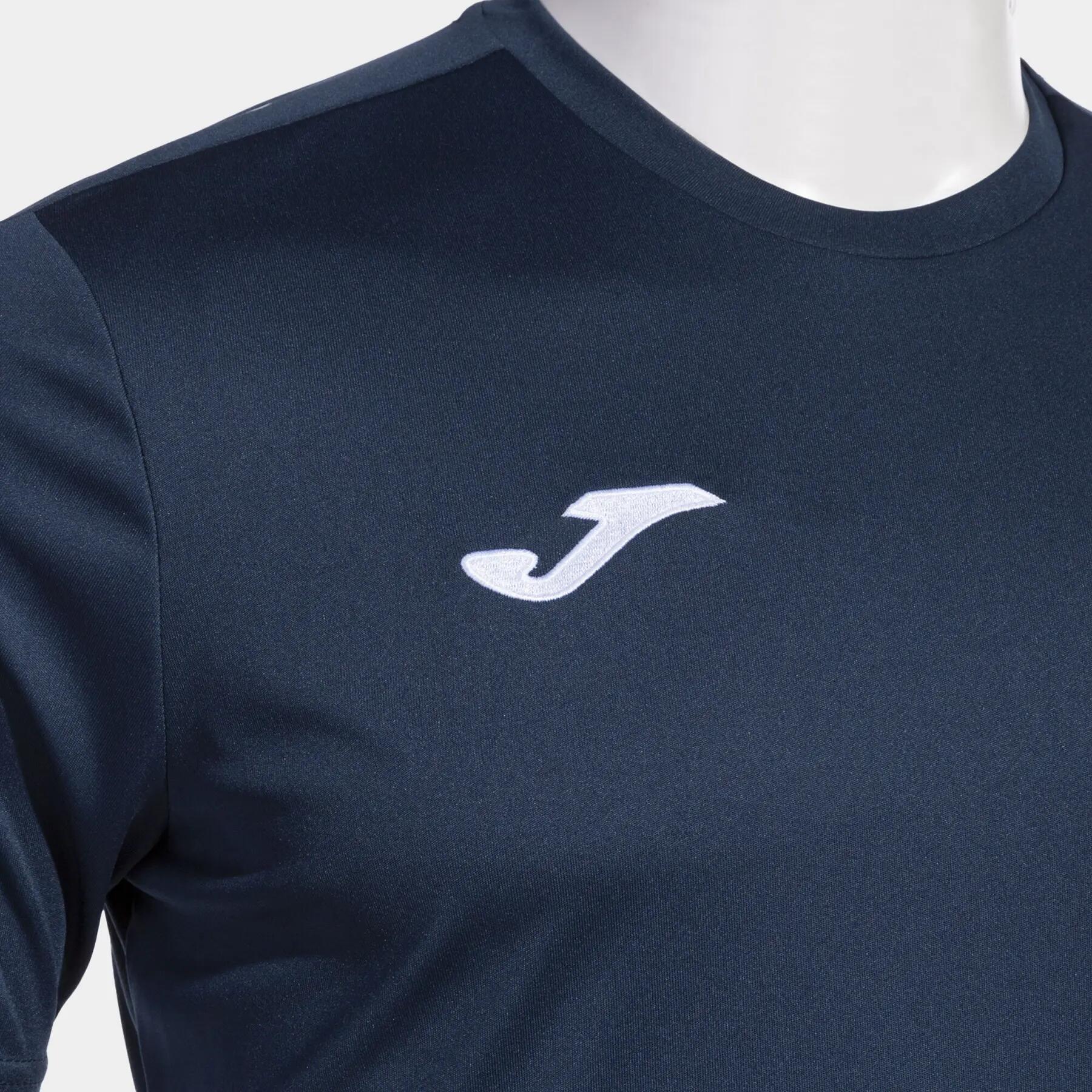 Maillot Manches Courtes Football Homme Joma Olimpiada Bleu Marine 4/4