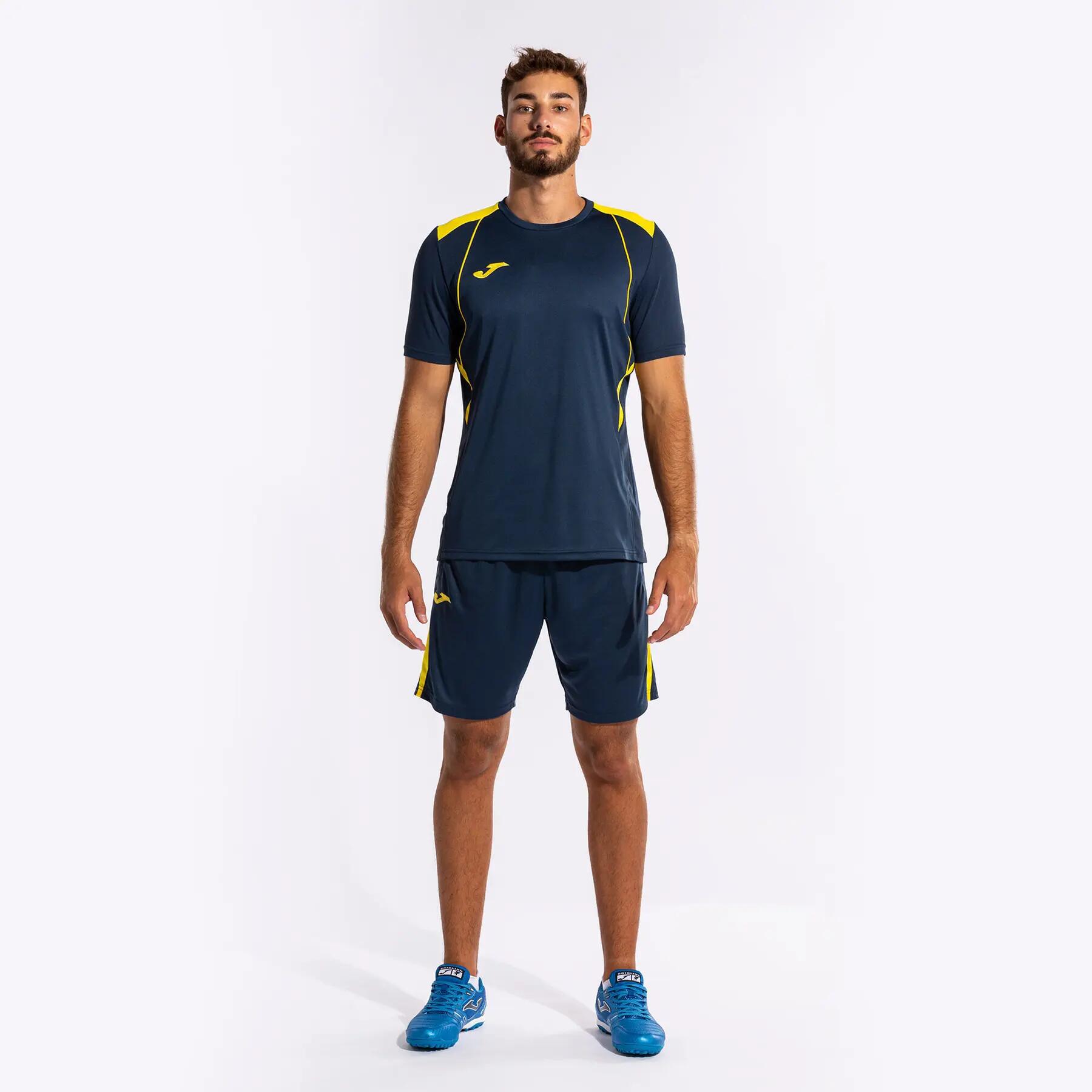 Maillot Manches Courtes Football Homme Joma Championship VII Bleu Marine 2/7