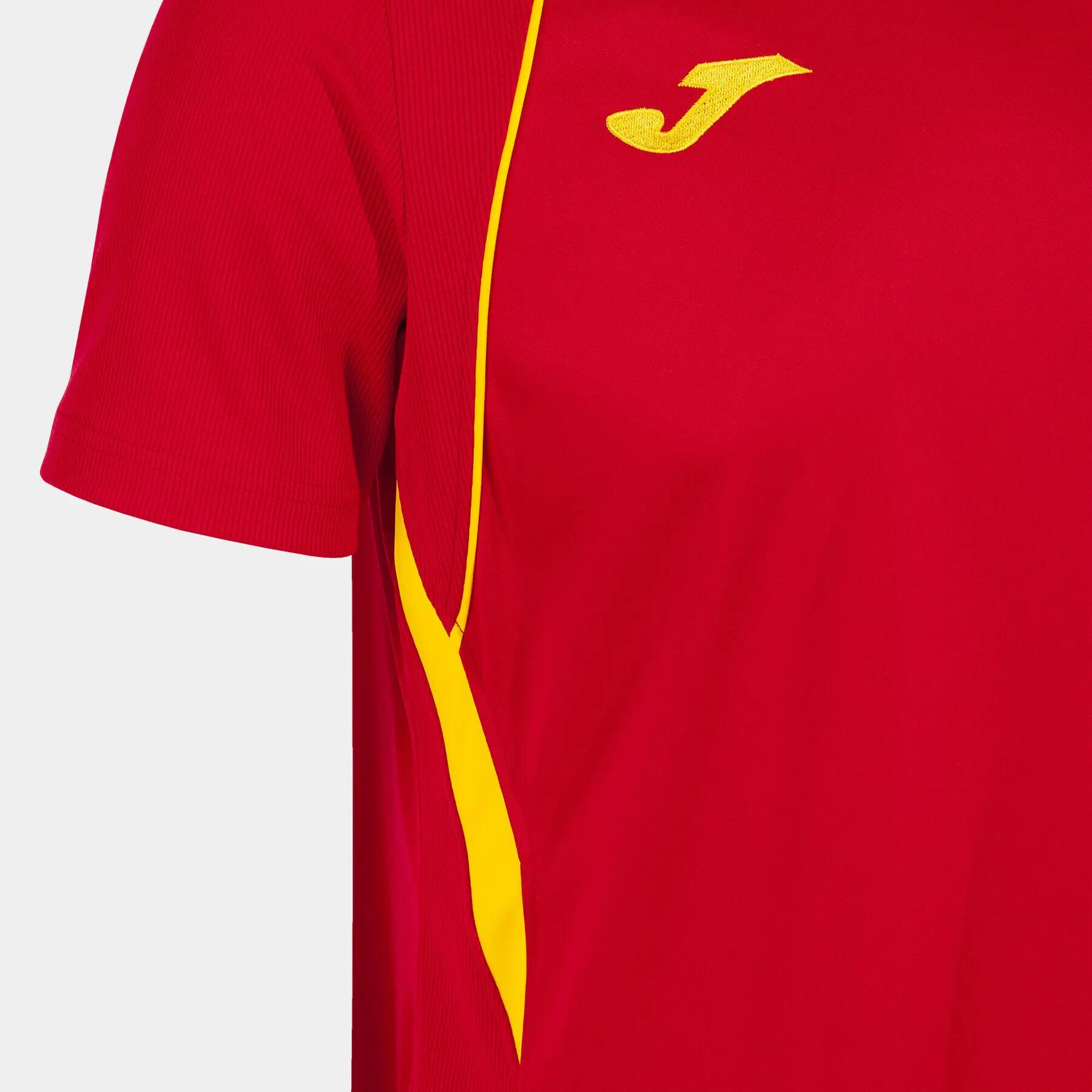Maillot Manches Courtes Football Homme Joma Championship VII Rouge 4/4