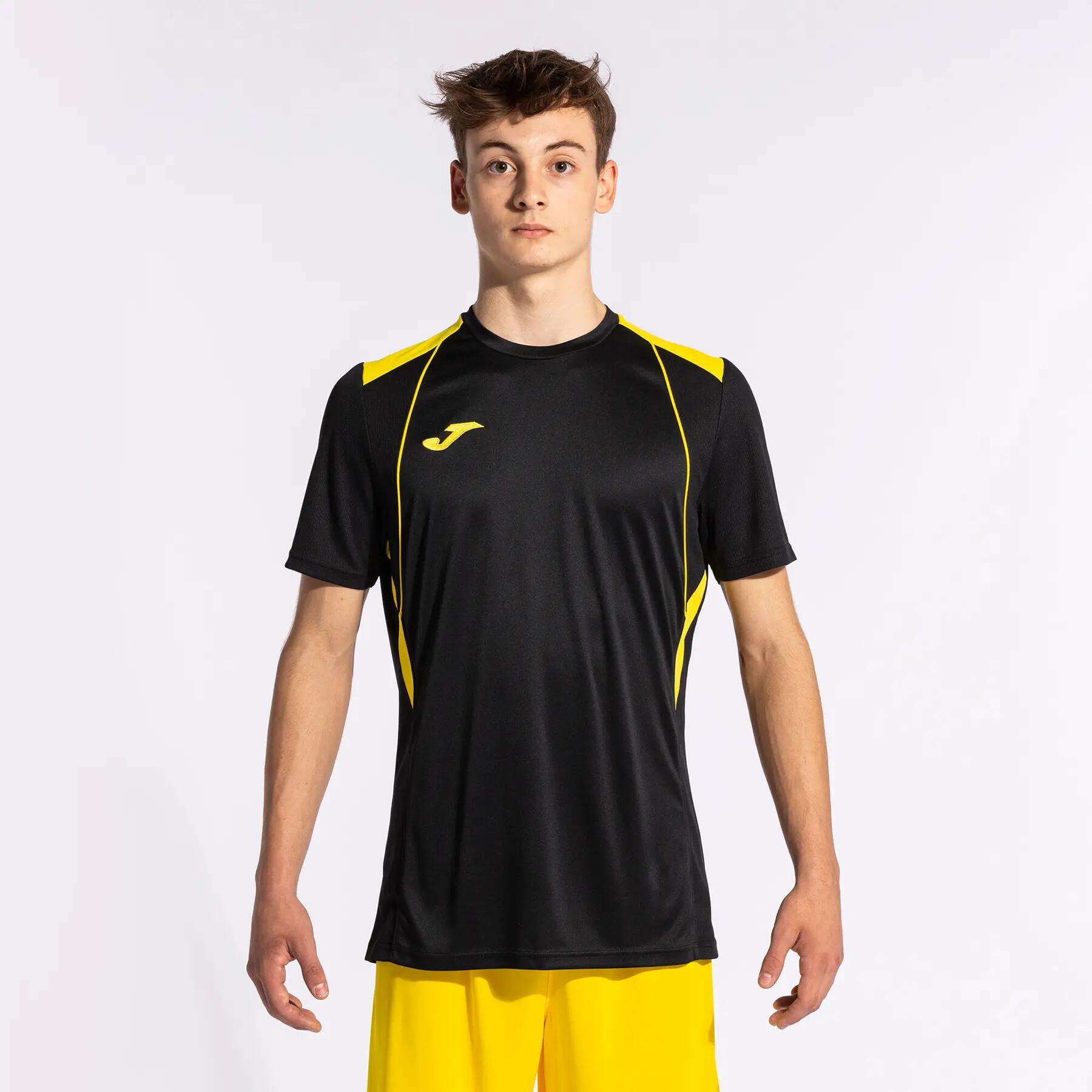 T-Shirt Manga Curta Futebol Homem Joma Championship VII Preto 2/7