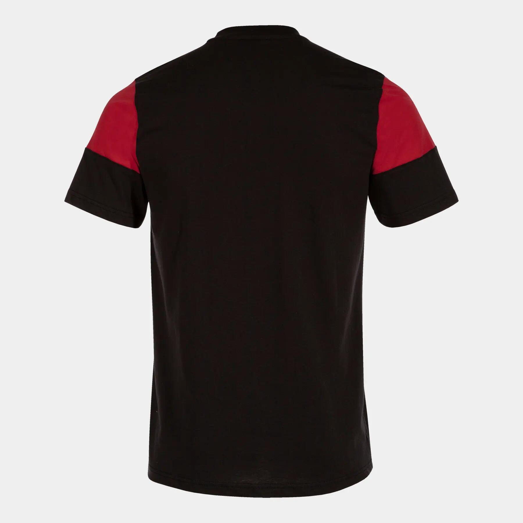Camiseta Manga Corta Fútbol Niños Joma Crew V Negro 2/3