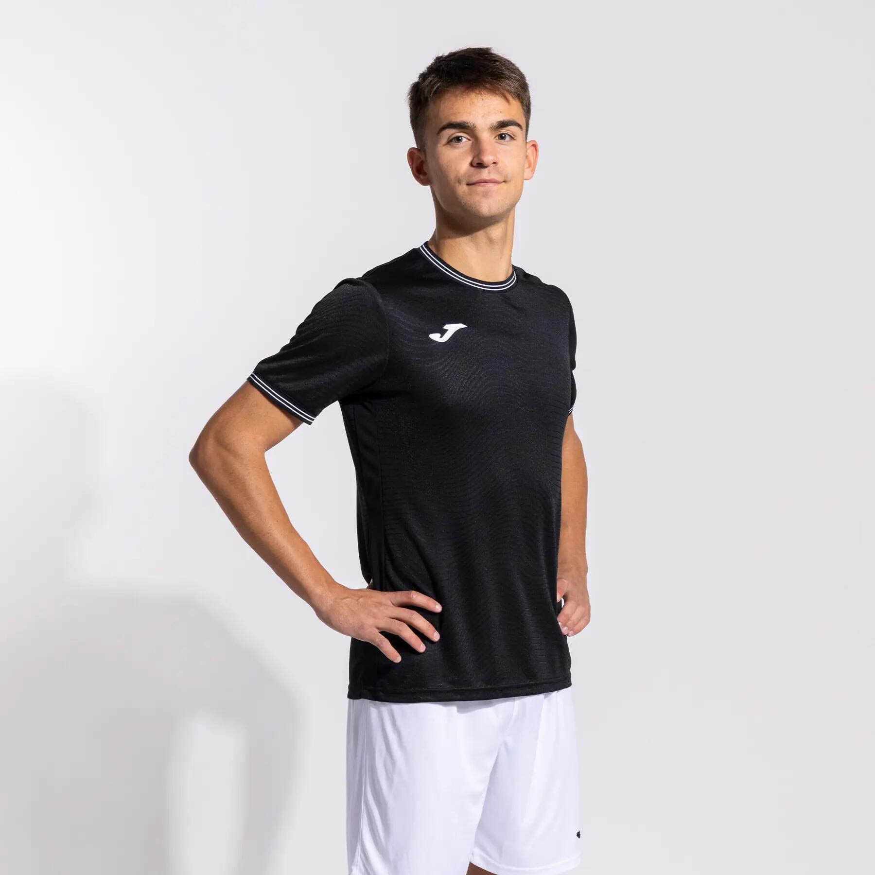 T-Shirt Manga Curta Futebol Homem Joma Toletum V Preto 4/7