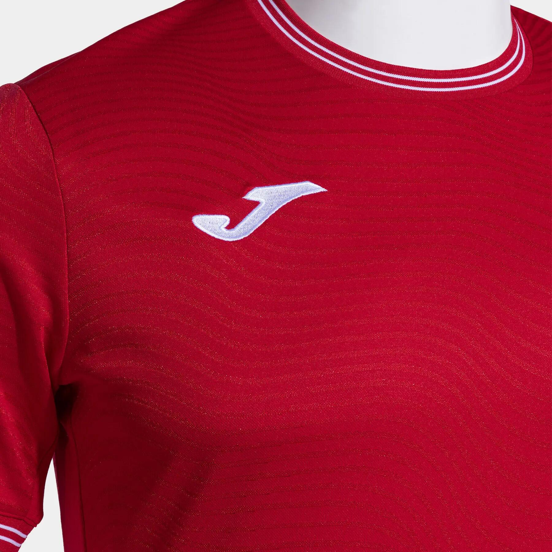 Camiseta Manga Corta Fútbol Hombre Joma Toletum V Rojo 3/4