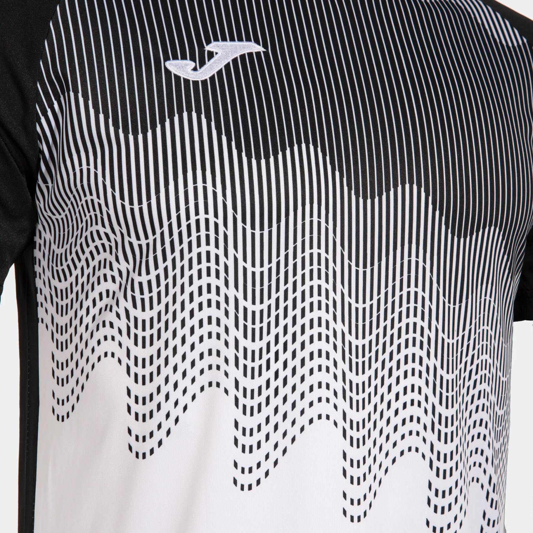 Maillot Manches Courtes Football Homme Joma Tiger VI Blanc 3/5