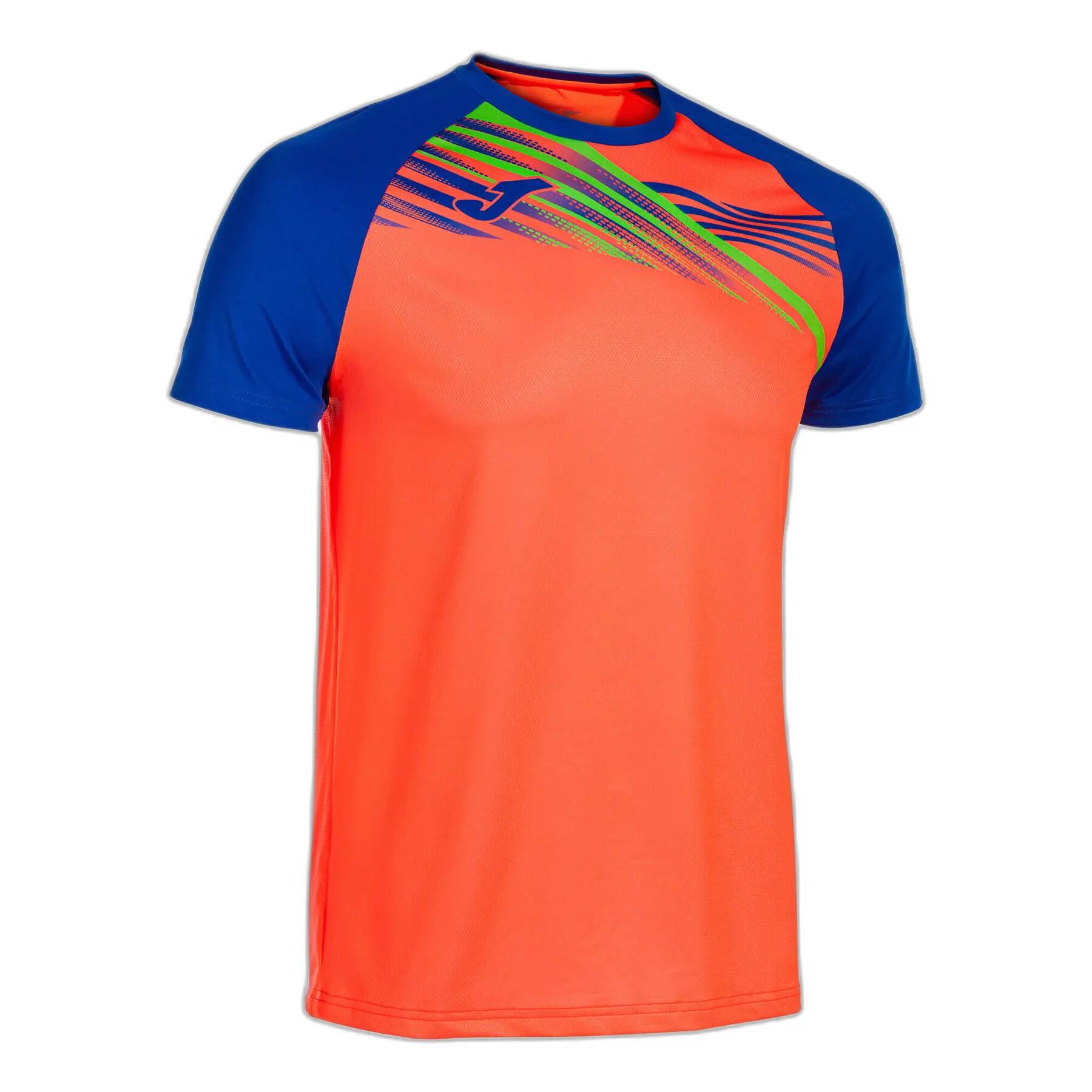 Camiseta Manga Corta Running Hombre Joma Elite X Coral Flúor 3/7