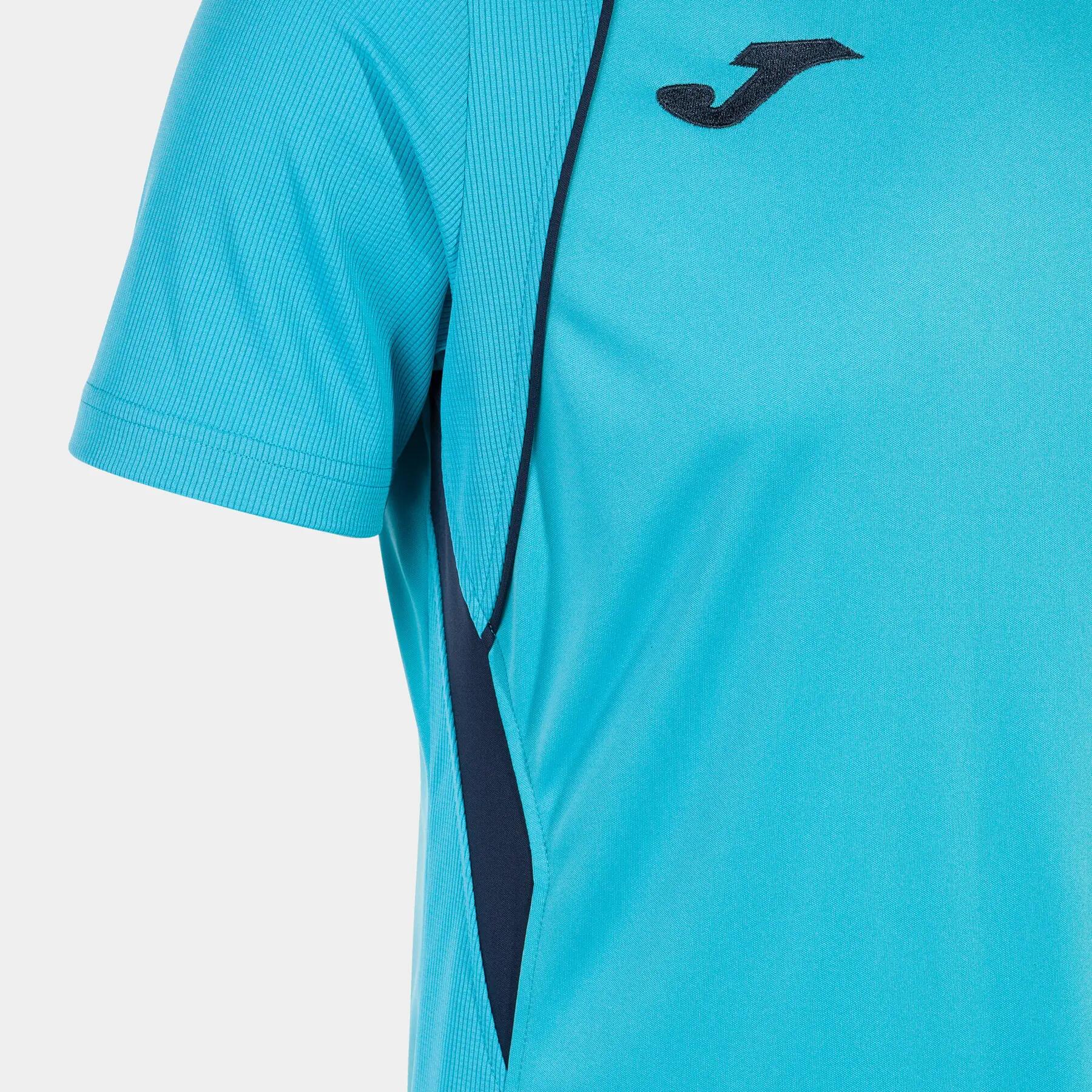 Maillot Manches Courtes Football Homme Joma Championship VII Turquoise Fluo 7/7
