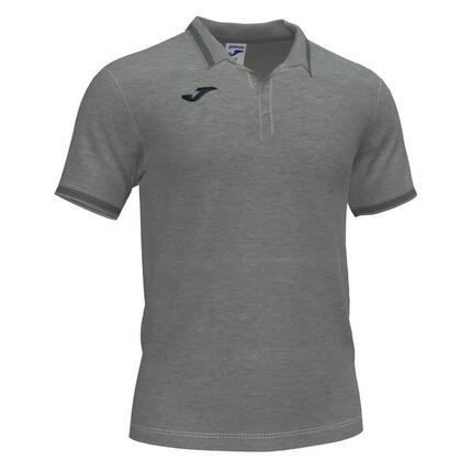 Polo Manches Courtes Football Homme Joma Campus III Gris Melange