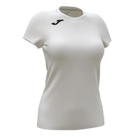Maillot Manches Courtes Running Femme Joma Record II Blanc