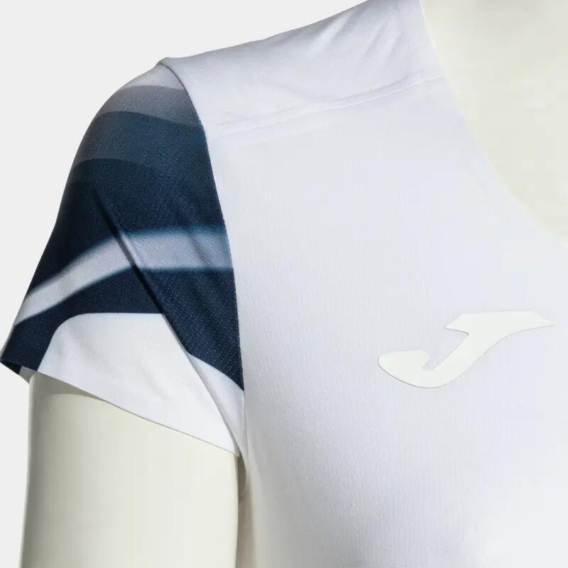 Maillot Manches Courtes Running Femme Joma Elite XI Blanc 4/4