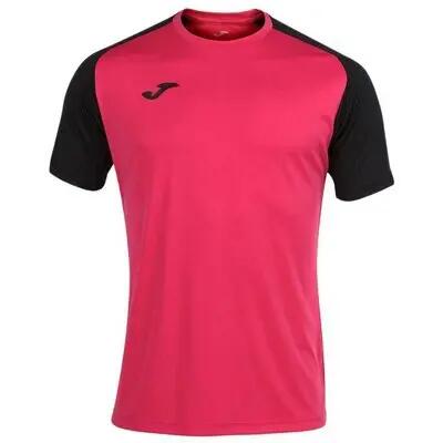 Joma academy iv - trendy t-shirt met korte mouwen in zwart en wit