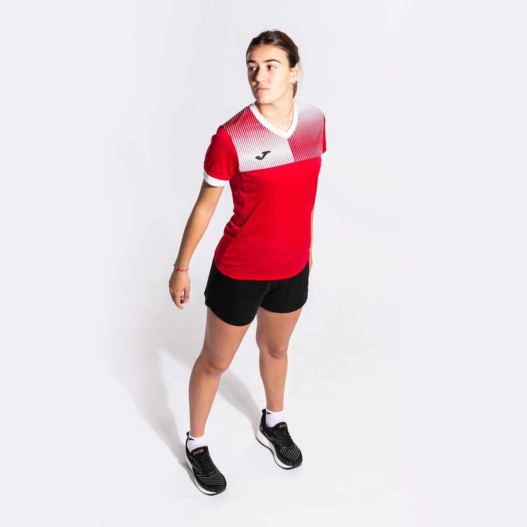Maillot Manches Courtes Football Femme Joma Eco Supernova Rouge 4/7