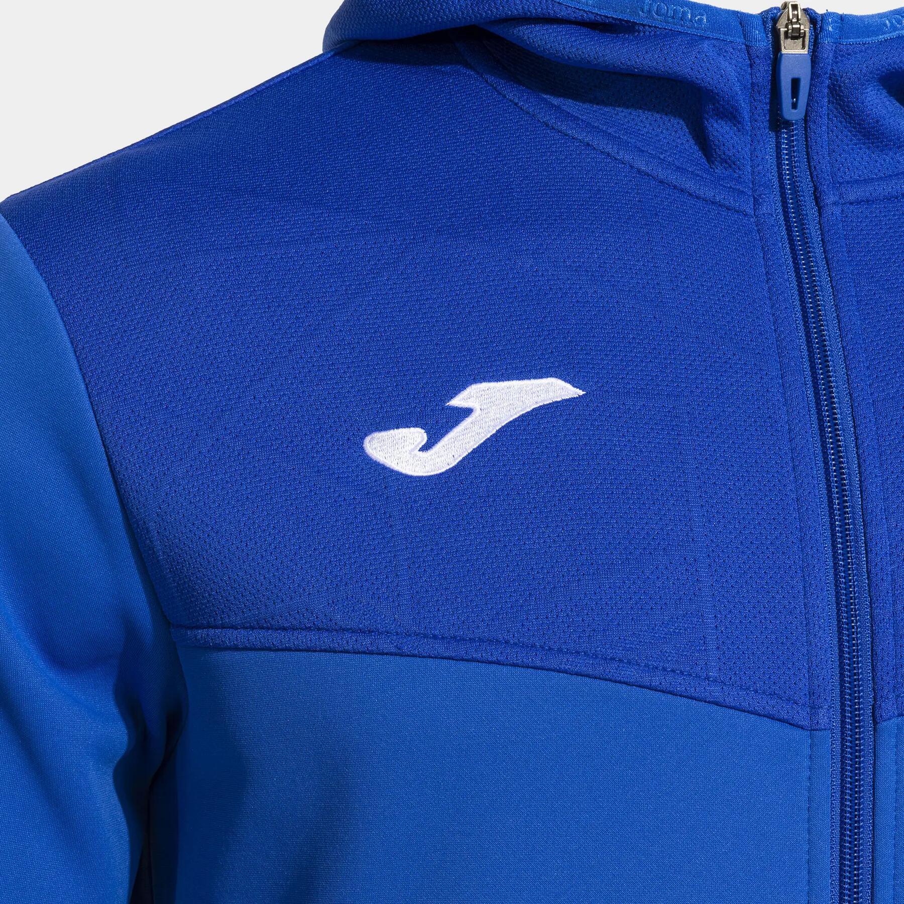 Casaco Com Capuz Futebol Homem Joma Campus street Azul Royal 3/4