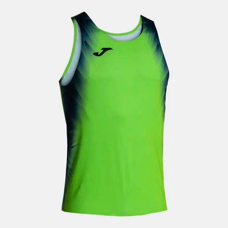 T-Shirt De Alça Running Homem Joma Elite XI Verde Fluor 2/7
