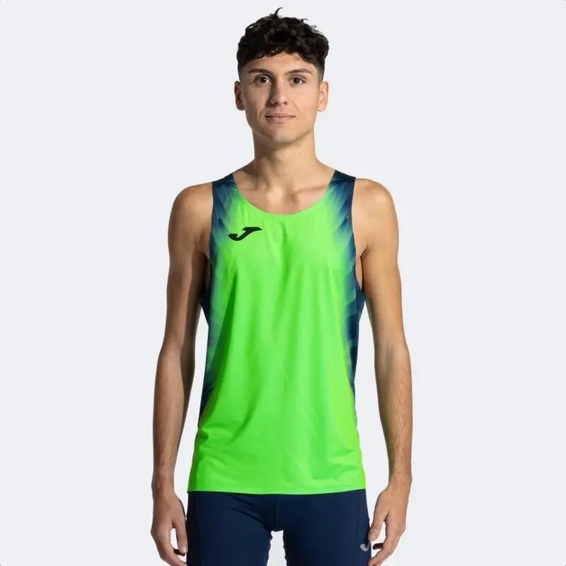 T-Shirt De Alça Running Homem Joma Elite XI Verde Fluor 3/7