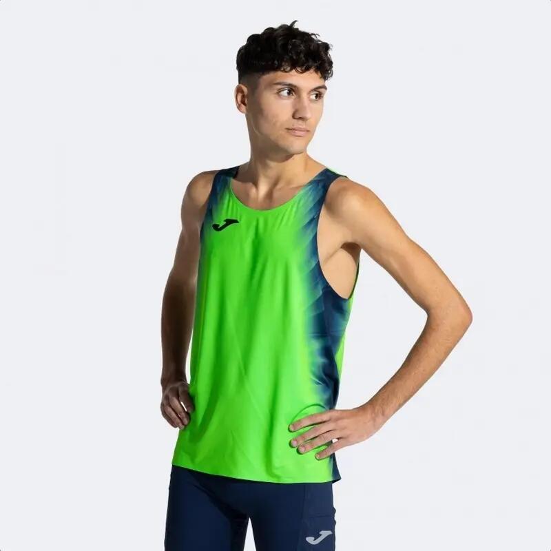 T-Shirt De Alça Running Homem Joma Elite XI Verde Fluor 4/7