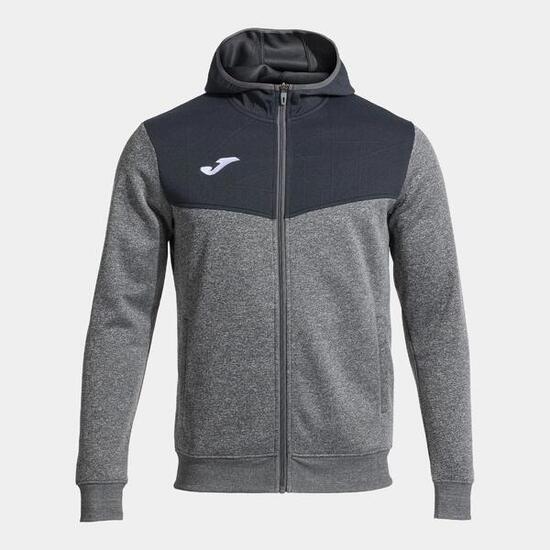 Veste À Capuche Football Homme Joma Campus street Gris Melange