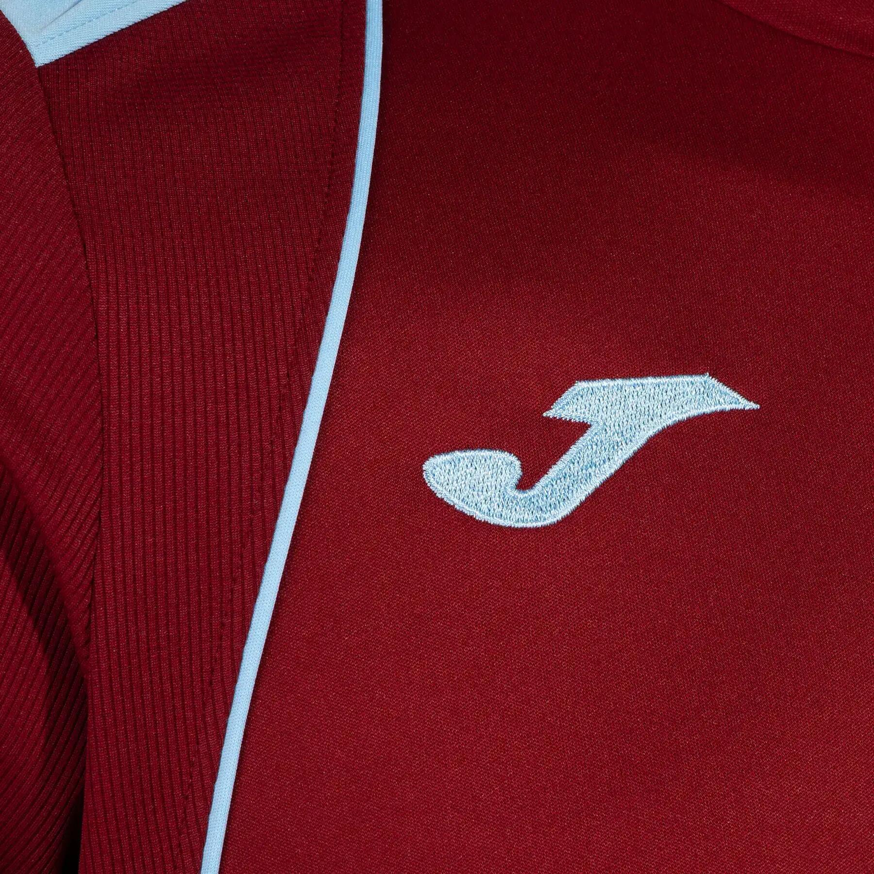 Camiseta Manga Corta Fútbol Niños Joma Championship VII Burdeos 3/4