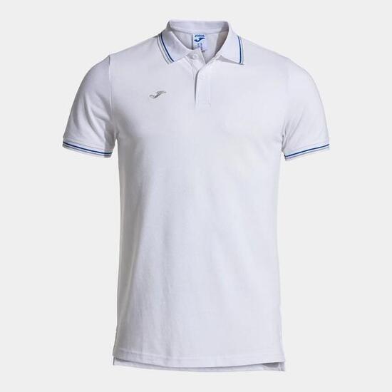 Polo Manches Courtes Football Homme Joma Confort Classic Blanc