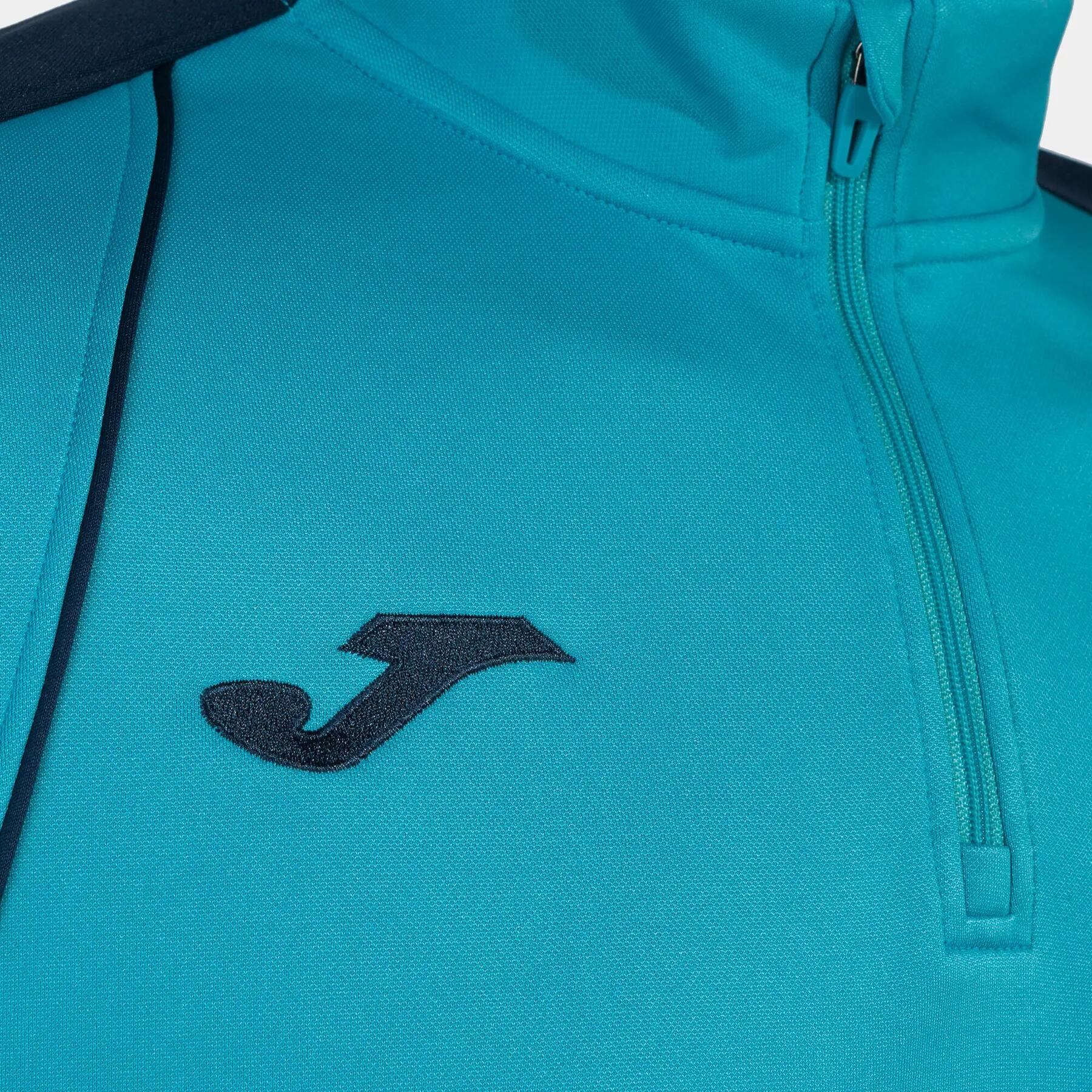 Sweat-Shirt Football Homme Joma Championship VII Turquoise Fluo 3/4