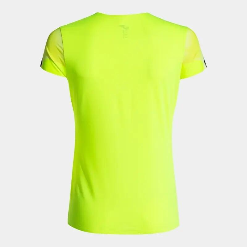 Maillot Manches Courtes Running Femme Joma Elite XI Jaune Fluo 3/5