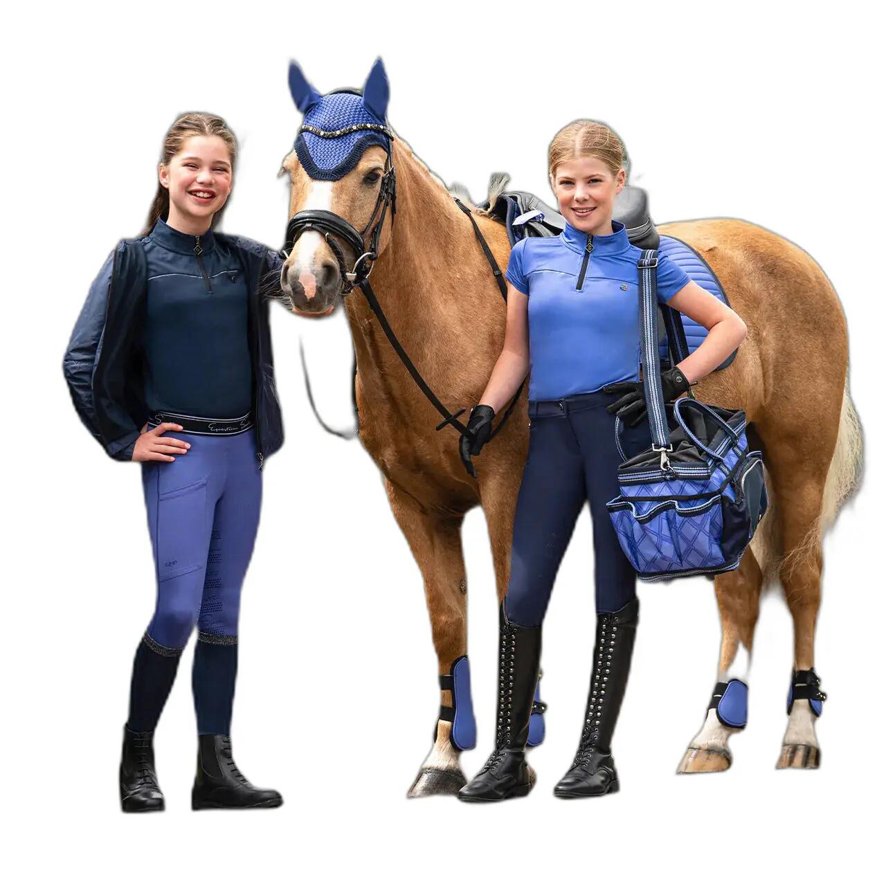 Wasserdichte Reitjacke Kind QHP Nyomi 3/7