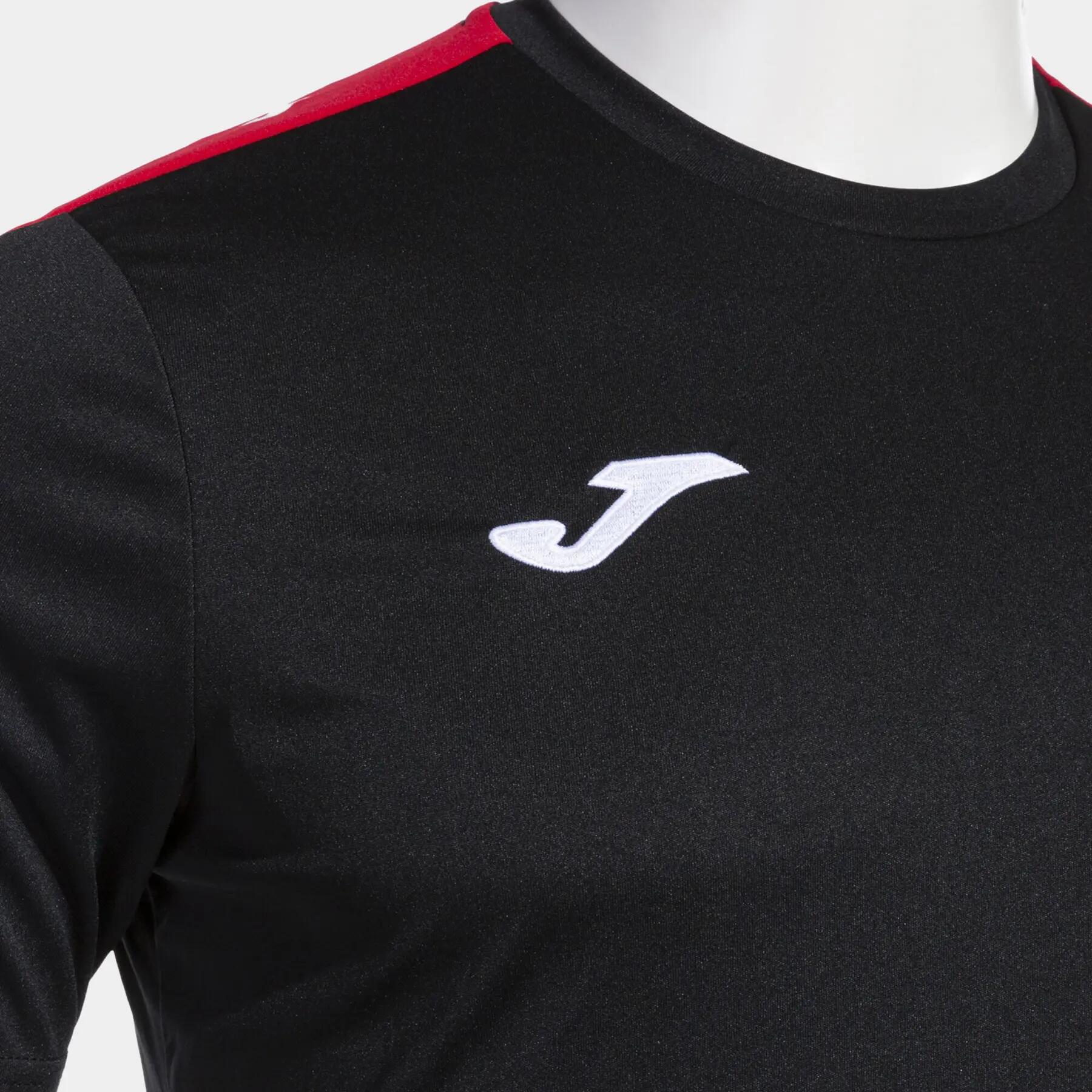 Maillot Manches Courtes Football Enfants Joma Olimpiada Noir 3/5