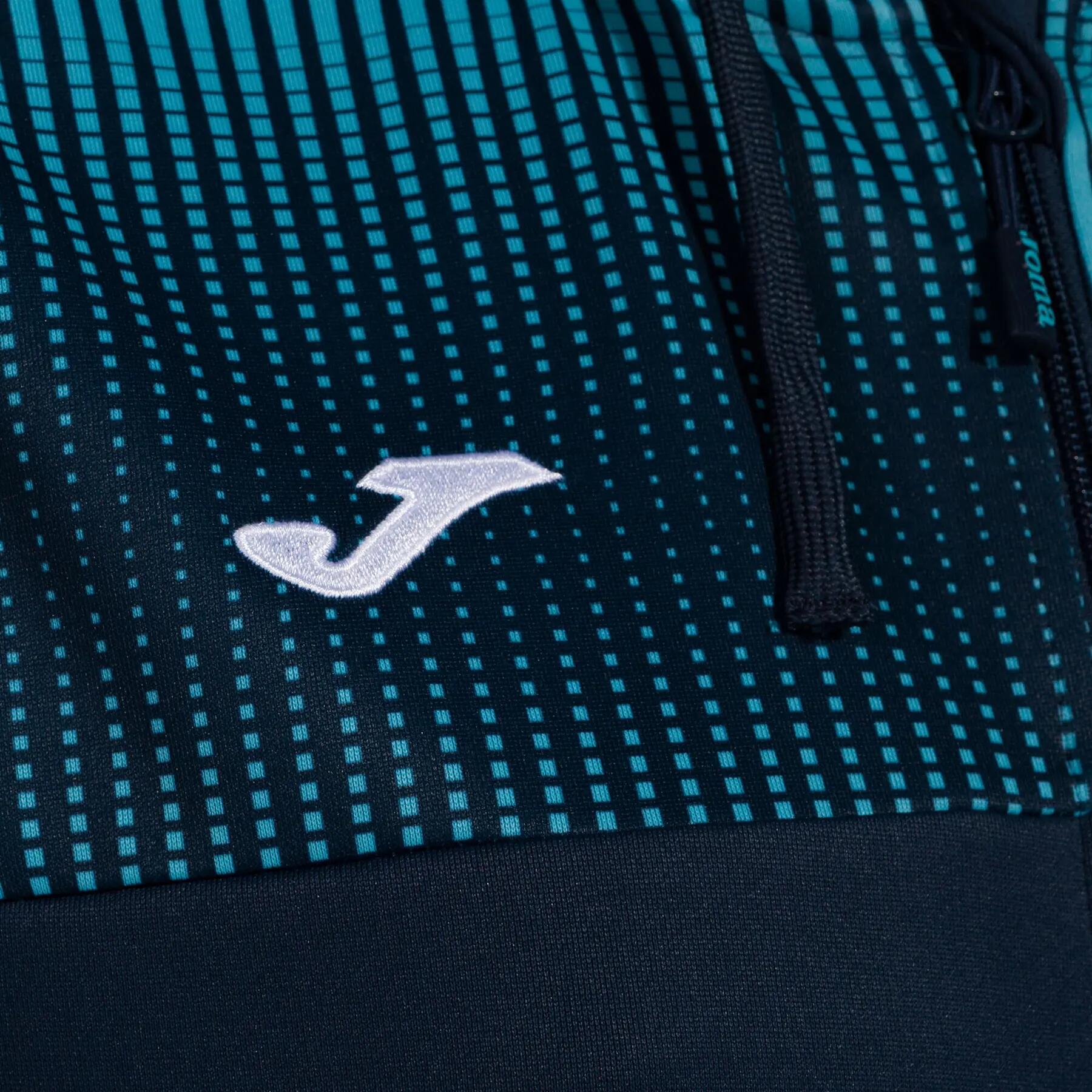 Chaqueta Con Capucha Fútbol Mujer Joma Eco Supernova Marino 3/4