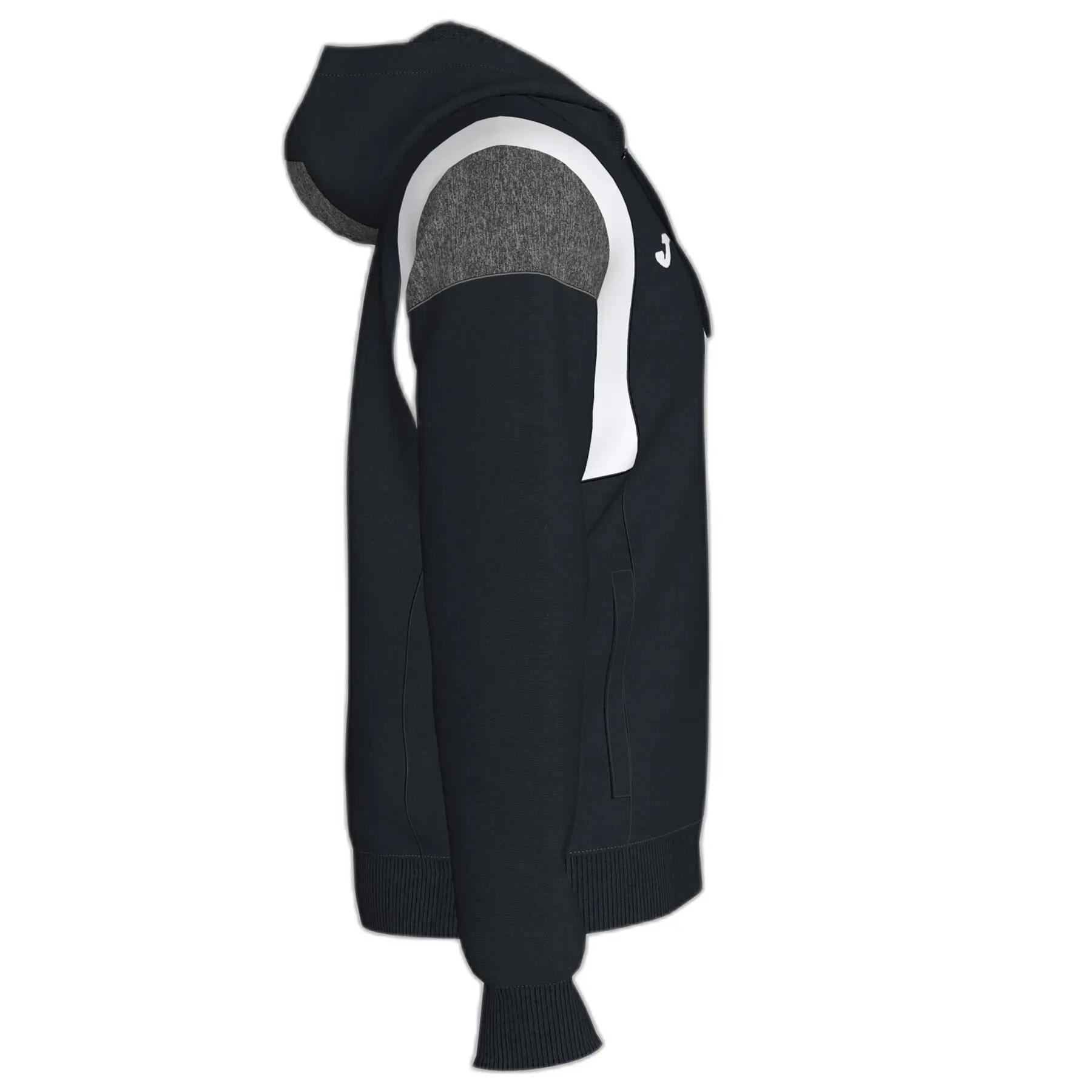 Veste À Capuche Football Homme Joma Confort III Noir 3/4