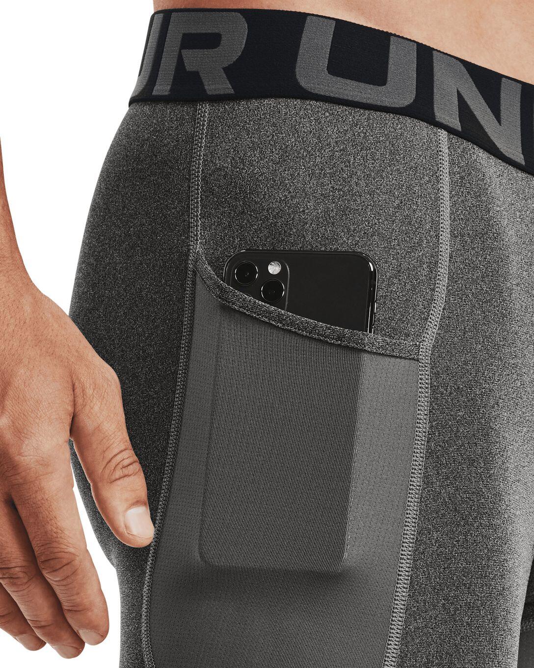 Cuissard de compression Under Armour HeatGear Compression Gris Homme 3/6